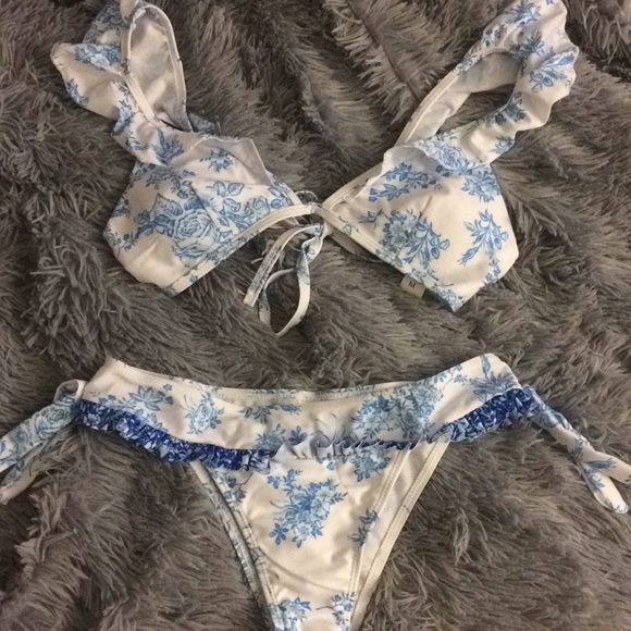 zaful floral bikini